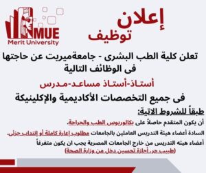 وظائف جامعة ميريت